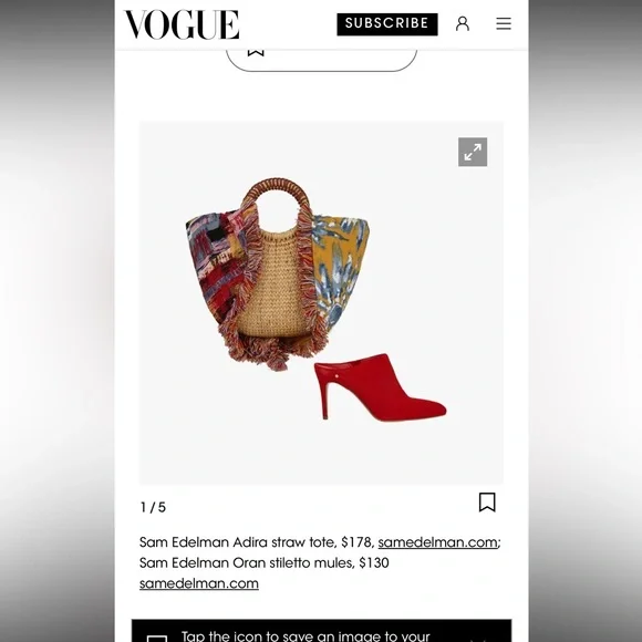 Sam Edelman women’s purse hand bag Adira straw tote Aztec multi fabric boho - Picture 8 of 9